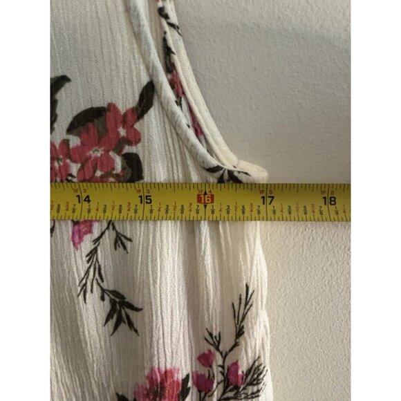 AMERICAN EAGLE Floral Milkmaid Babydoll Mini Dress Small Tiered Cottage Prairie - Picture 7 of 11